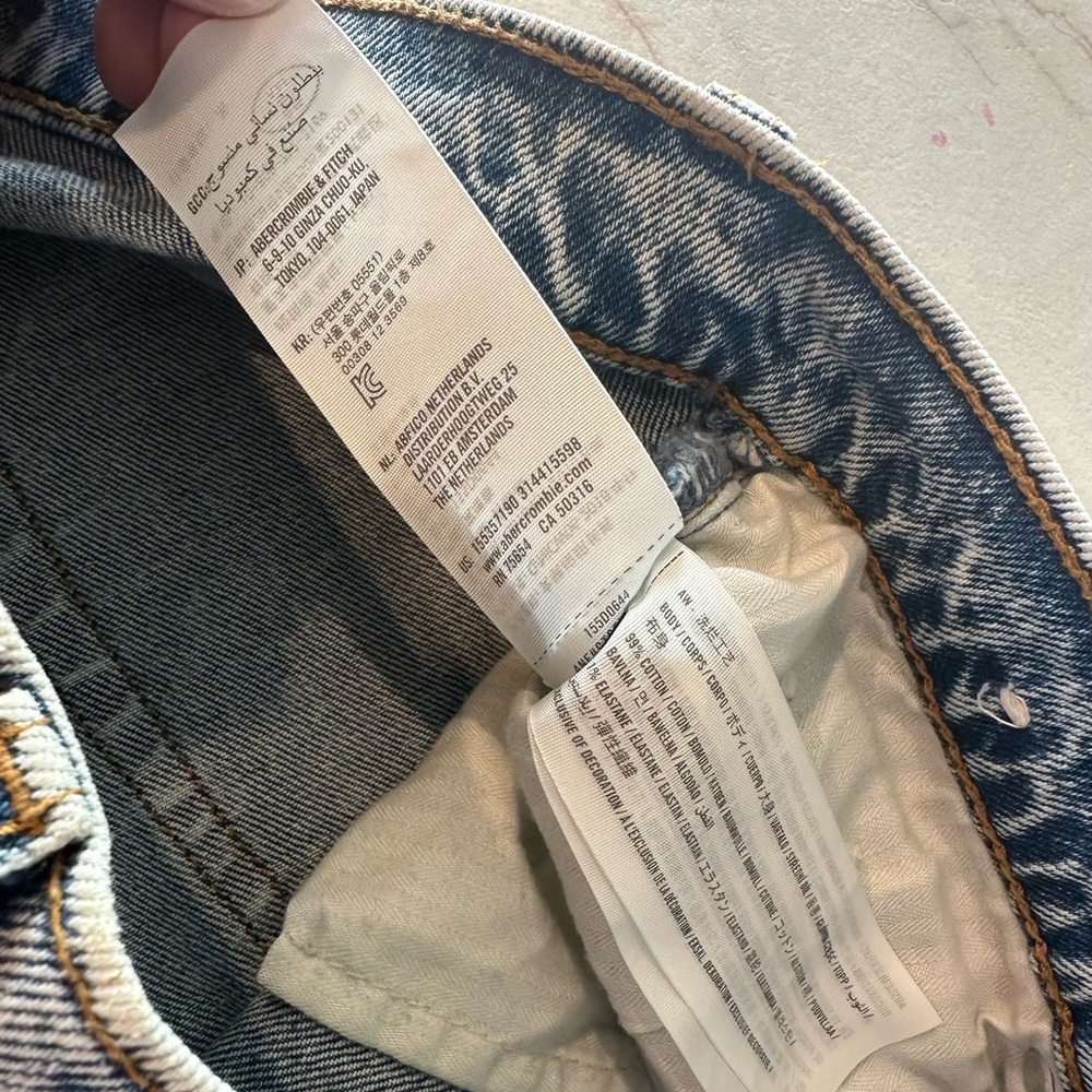 Abercrombie & Fitch 90’s Straight Ultra High Rise Jeans size 8 - Picture 7 of 12